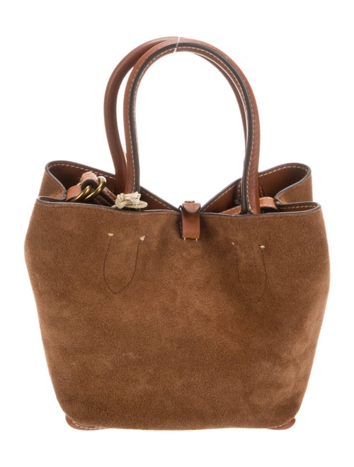 Polo Ralph Lauren Suede Top Handle Bag