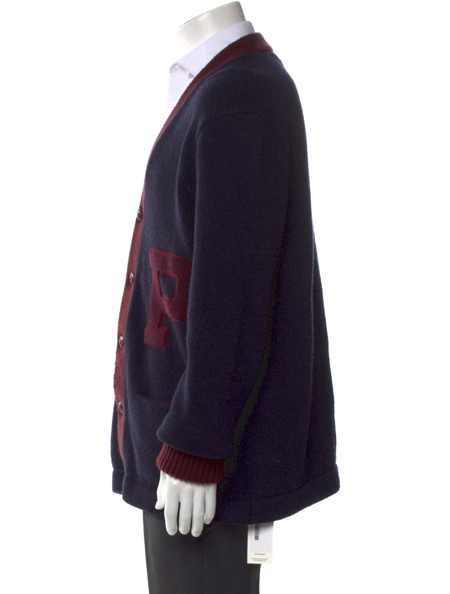 Polo Ralph Lauren Wool Colorblock Pattern Cardigan