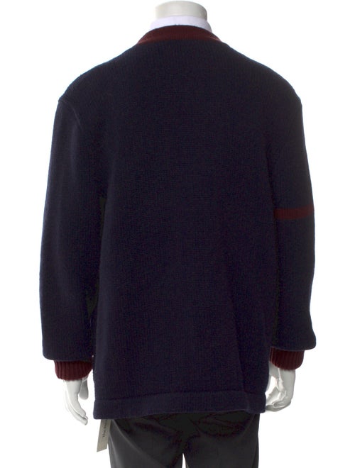 Polo Ralph Lauren Wool Colorblock Pattern Cardigan