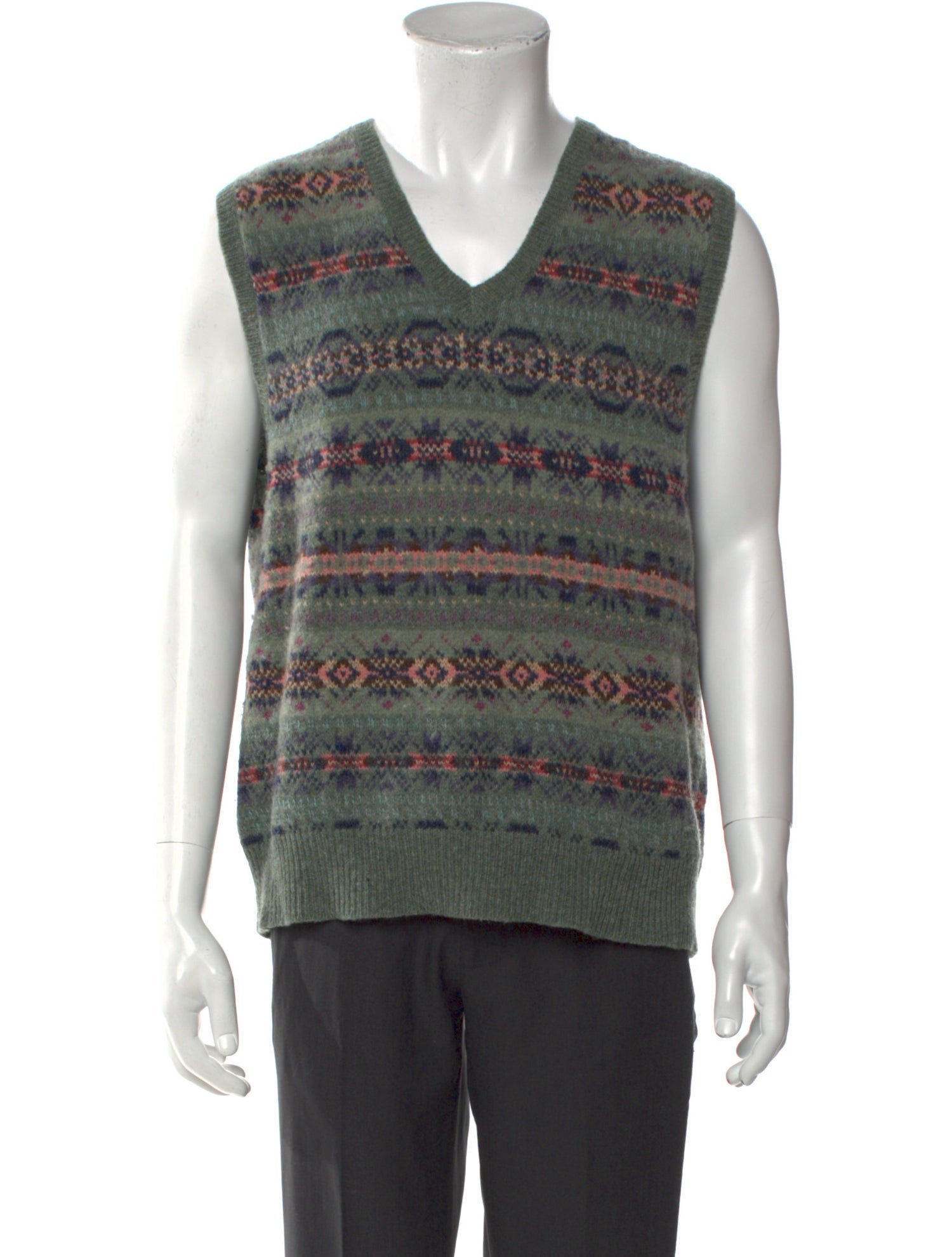 Polo Ralph Lauren Wool Printed Sweater Vest