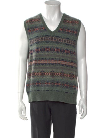 Polo Ralph Lauren Wool Printed Sweater Vest