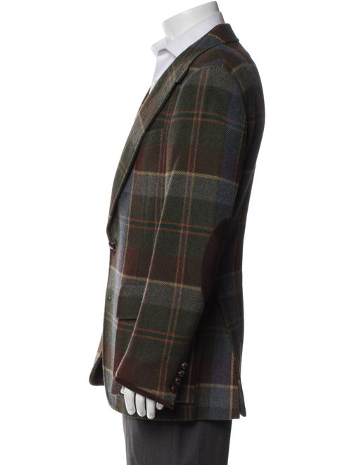 Polo Ralph Lauren Virgin Wool Plaid Print Peacoat