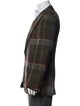 Polo Ralph Lauren Virgin Wool Plaid Print Peacoat