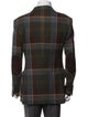 Polo Ralph Lauren Virgin Wool Plaid Print Peacoat