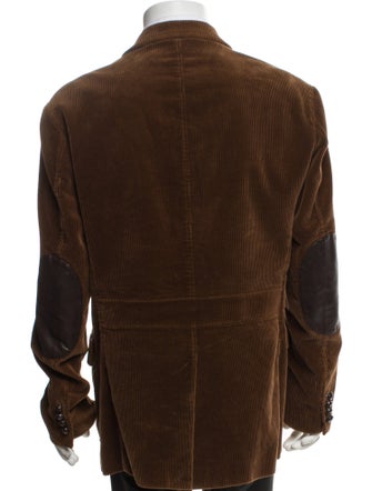 Polo Ralph Lauren Leather Trim Embellishment Blazer