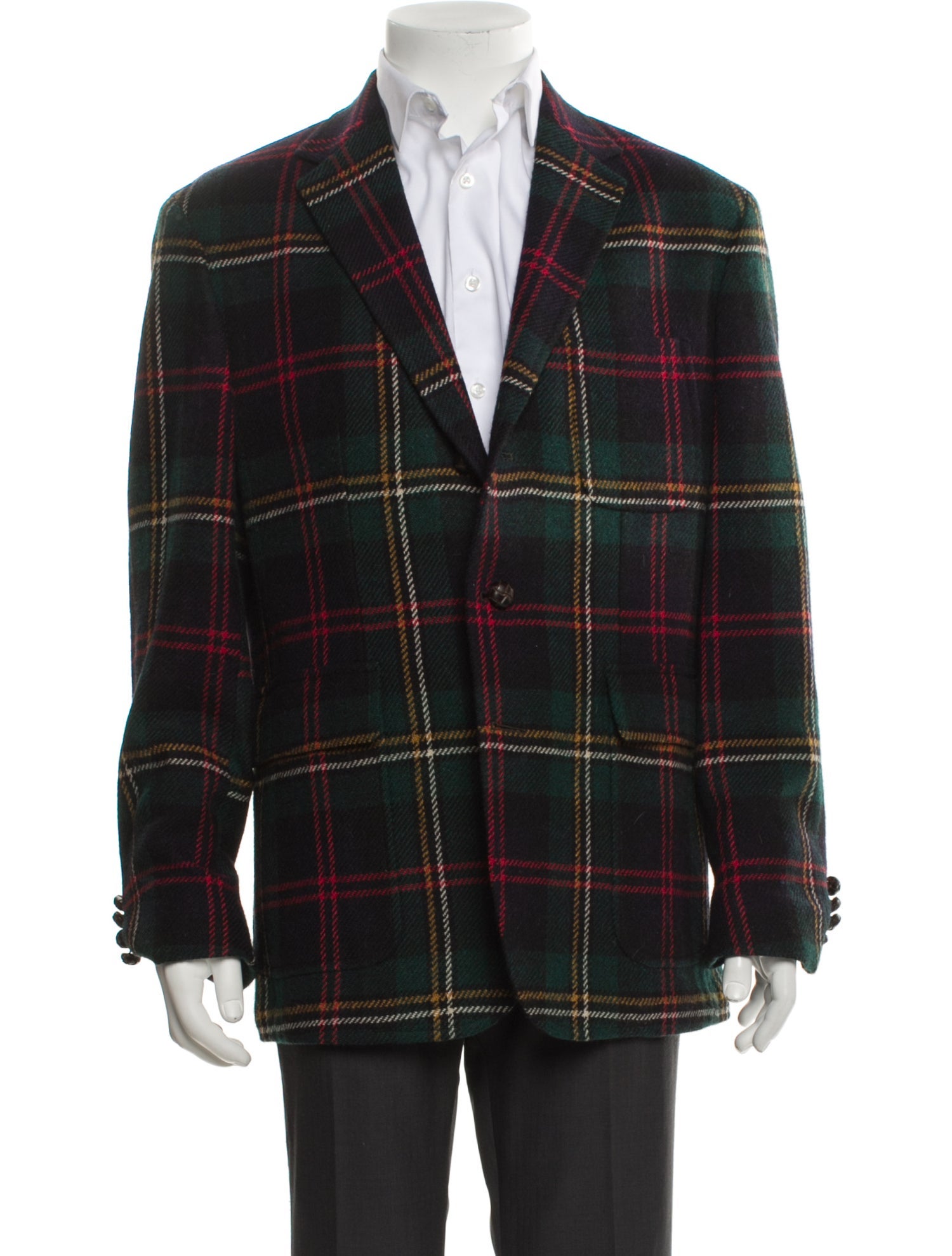Polo Ralph Lauren Wool Plaid Print Sport Coat