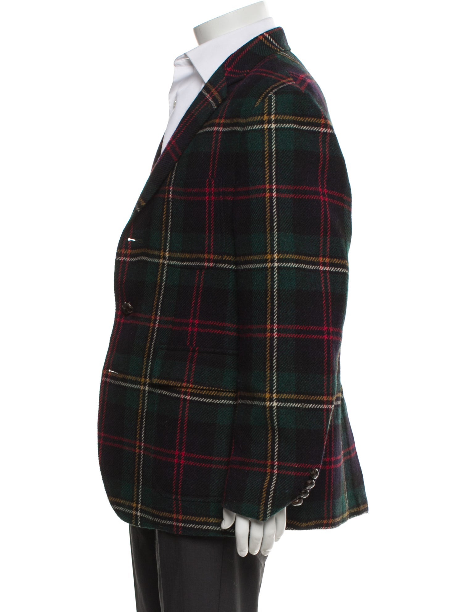 Polo Ralph Lauren Wool Plaid Print Sport Coat