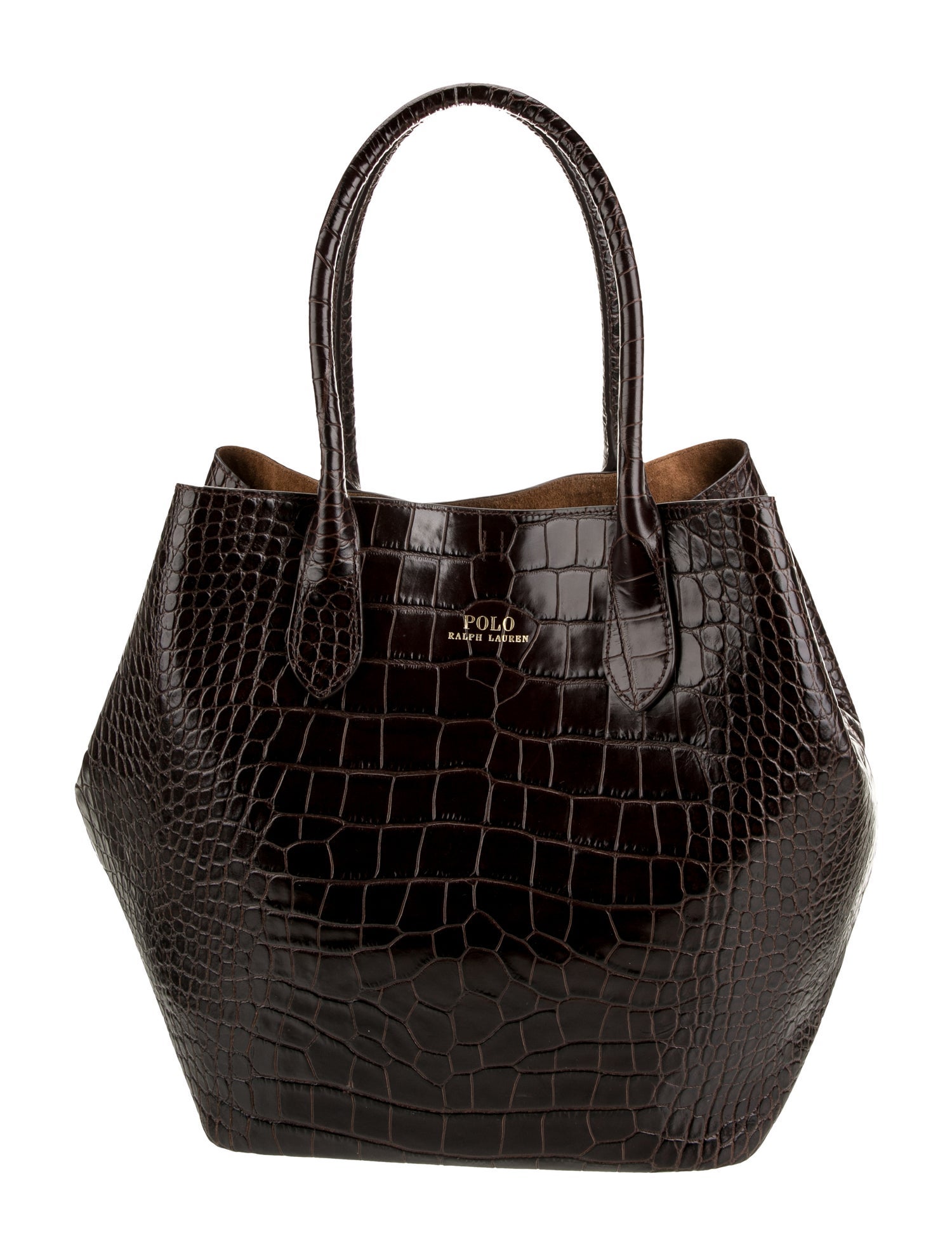 Polo Ralph Lauren Crocodile Bucket Bag