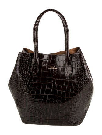 Polo Ralph Lauren Crocodile Bucket Bag