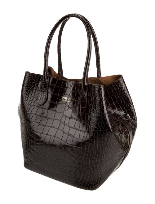 Polo Ralph Lauren Crocodile Bucket Bag