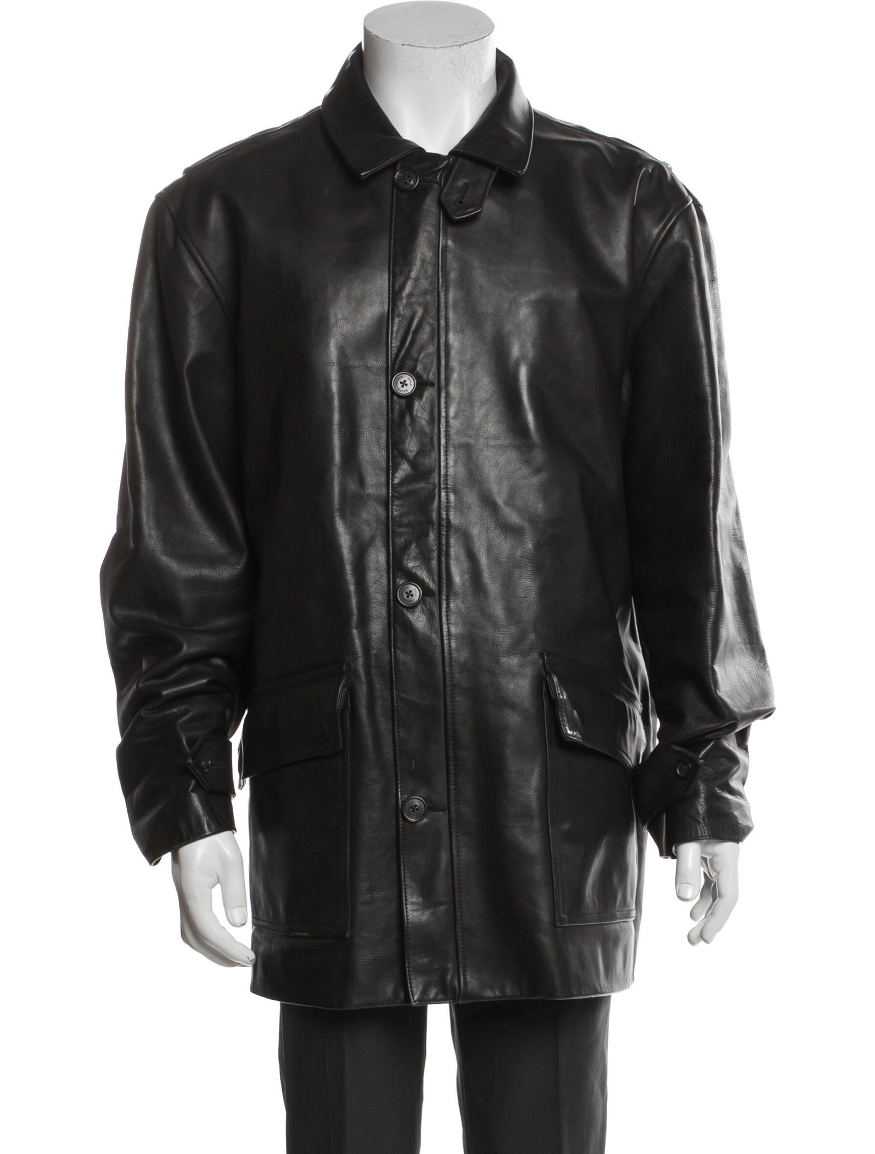 Polo Ralph Lauren Leather Overcoat