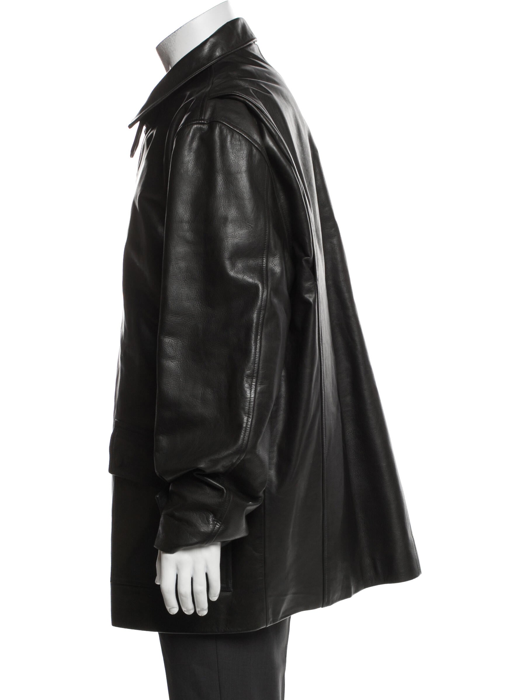 Polo Ralph Lauren Leather Overcoat