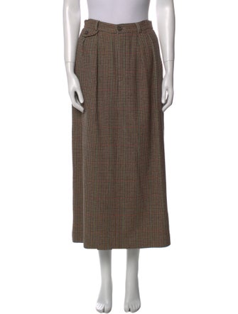 Polo Ralph Lauren Wool Midi Length Skirt