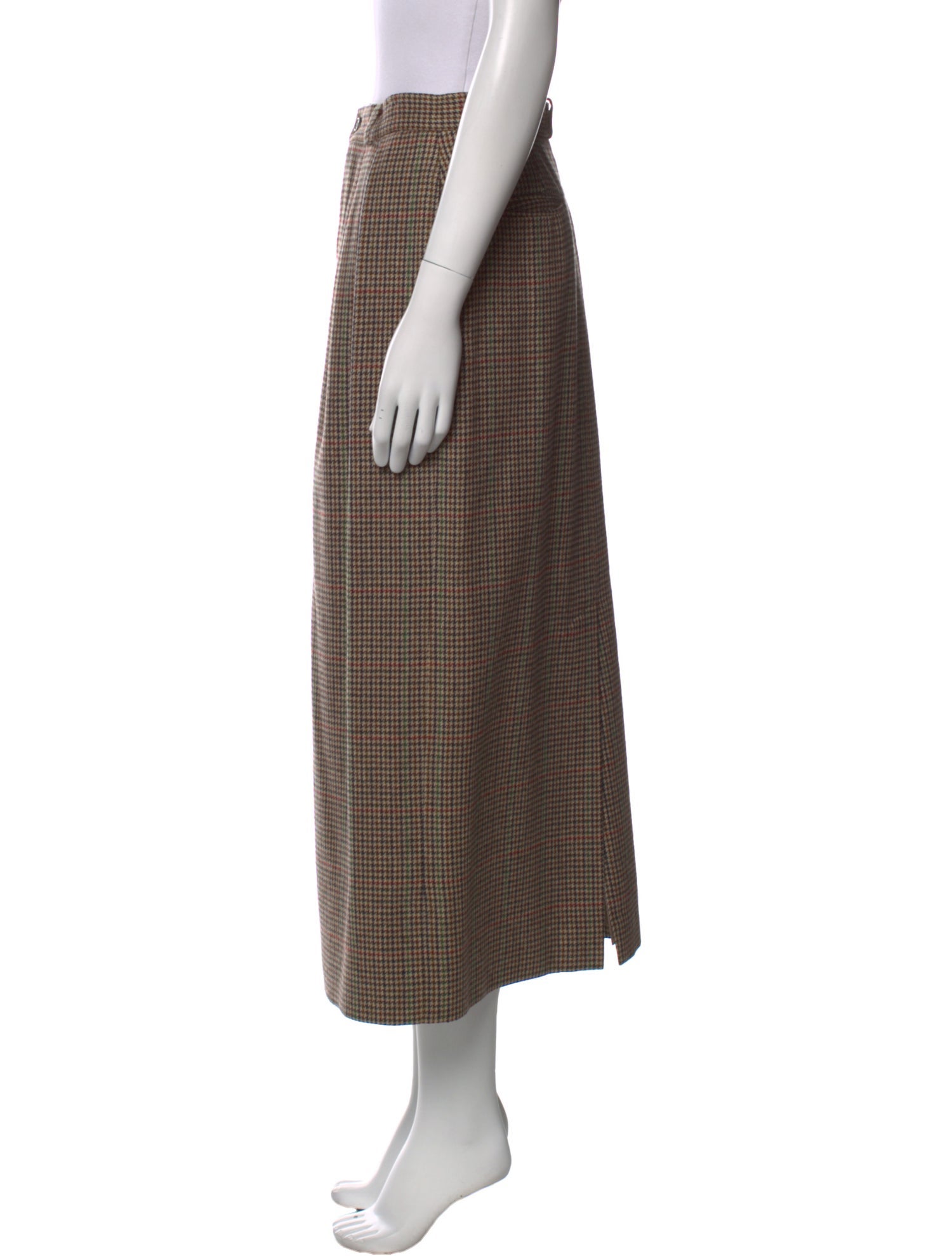 Polo Ralph Lauren Wool Midi Length Skirt