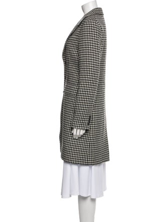 Polo Ralph Lauren Silk Houndstooth Print Coat