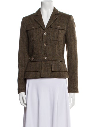 Polo Ralph Lauren Wool Plaid Print Blazer