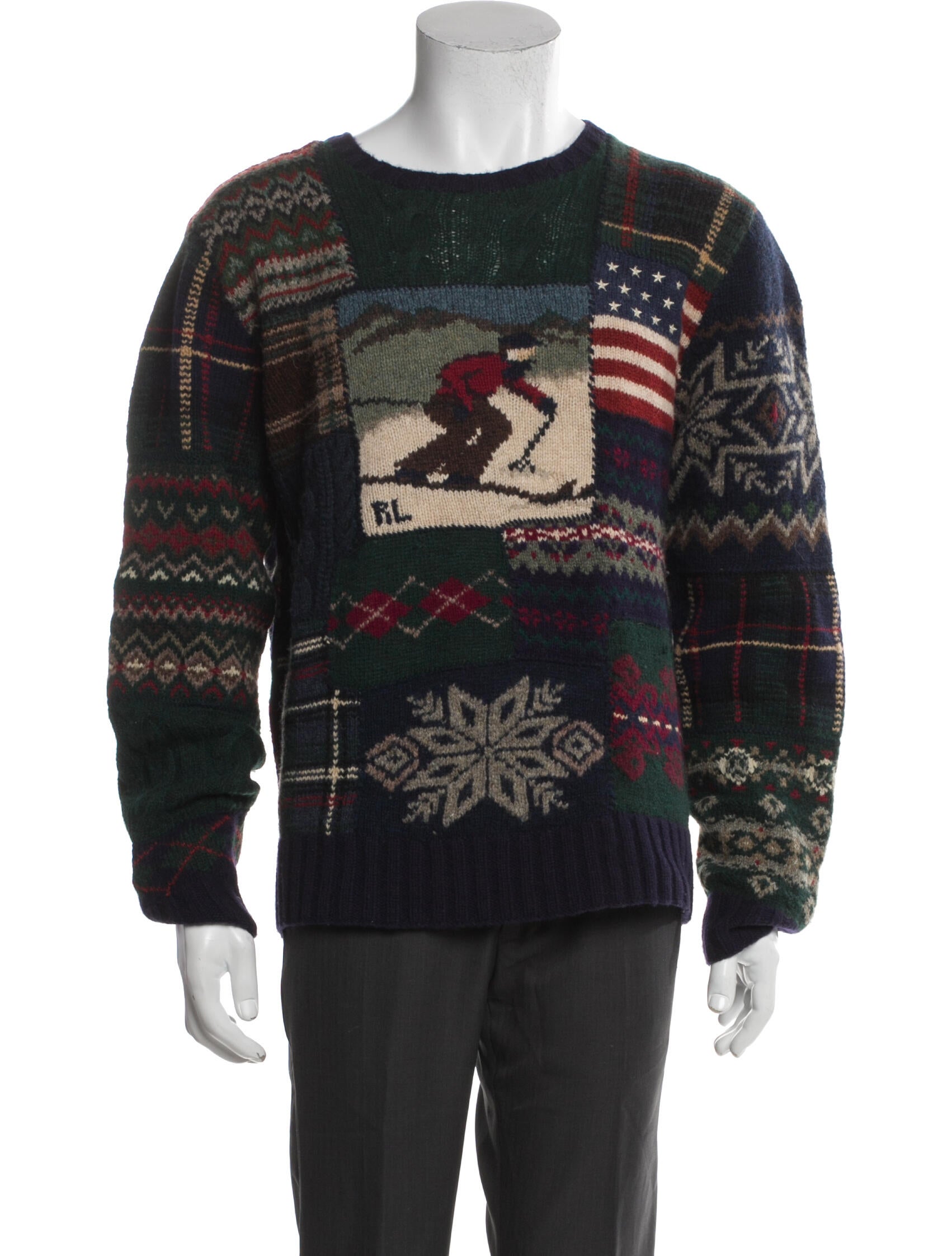 Polo Ralph Lauren Wool Printed Pullover