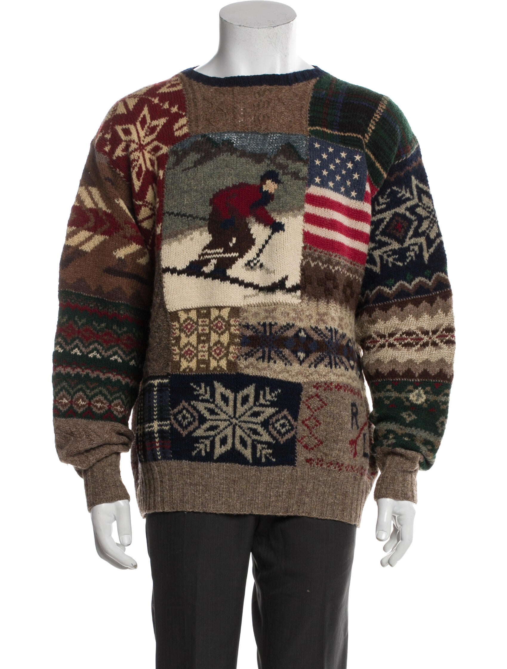 Polo Ralph Lauren Wool Printed Pullover