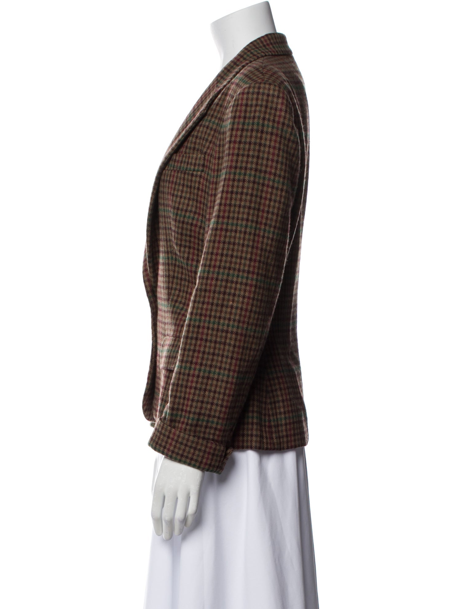 Polo Ralph Lauren Wool Plaid Print Blazer