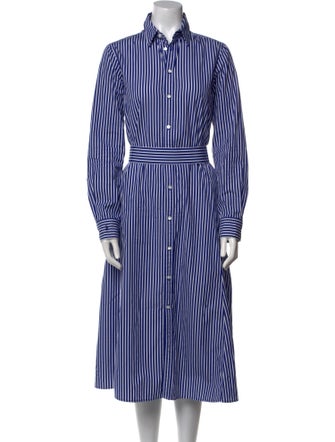 Polo Ralph Lauren Striped Midi Length Dress