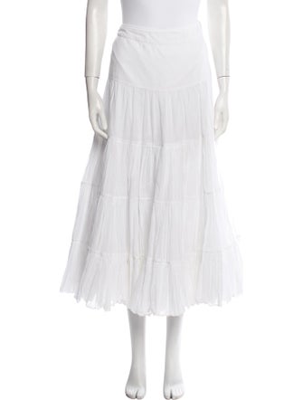 Ralph Lauren Ruffle Embellishment Long Skirt