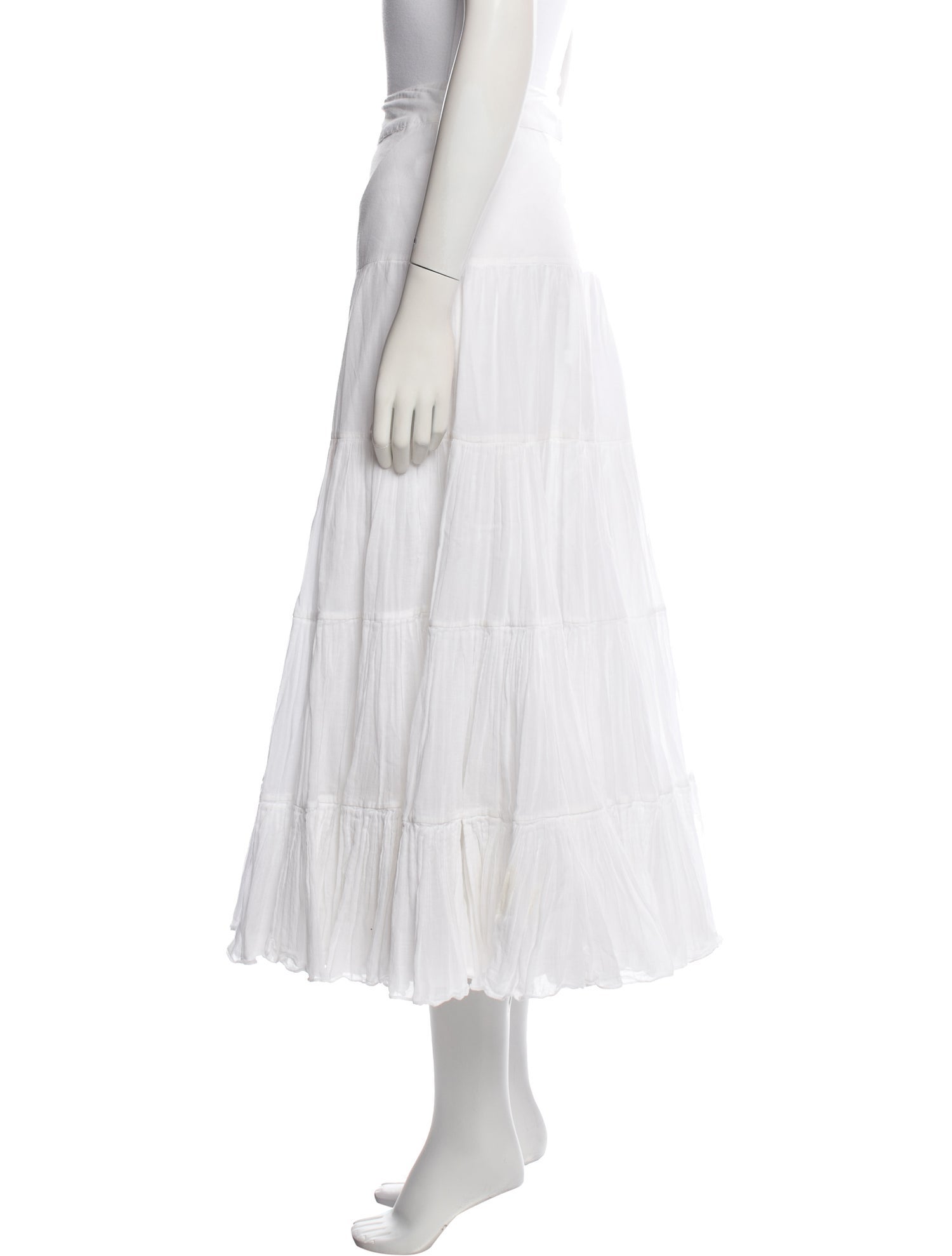 Ralph Lauren Ruffle Embellishment Long Skirt