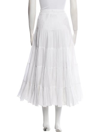 Ralph Lauren Ruffle Embellishment Long Skirt