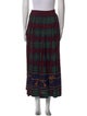 Polo Ralph Lauren Plaid Print Midi Length Skirt