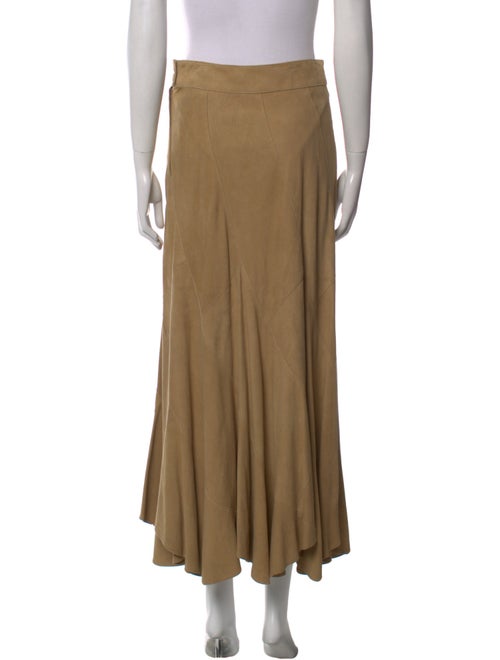 Polo Ralph Lauren Suede Midi Length Skirt