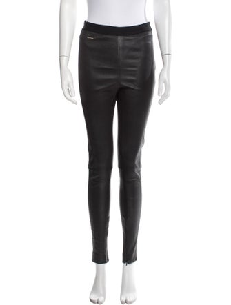 Polo Ralph Lauren Lamb Leather Skinny Leg Pants