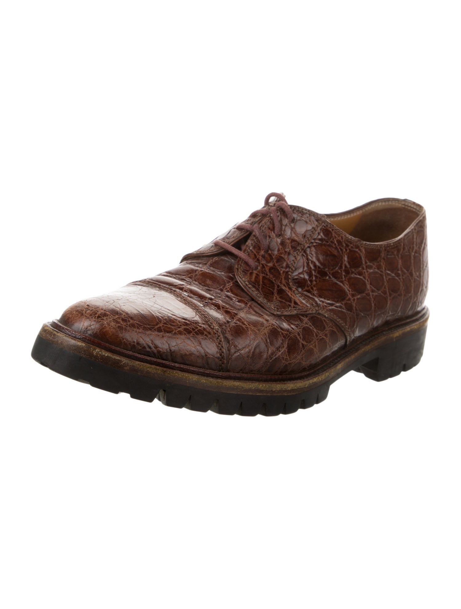 Polo Ralph Lauren Embossed Leather Oxfords