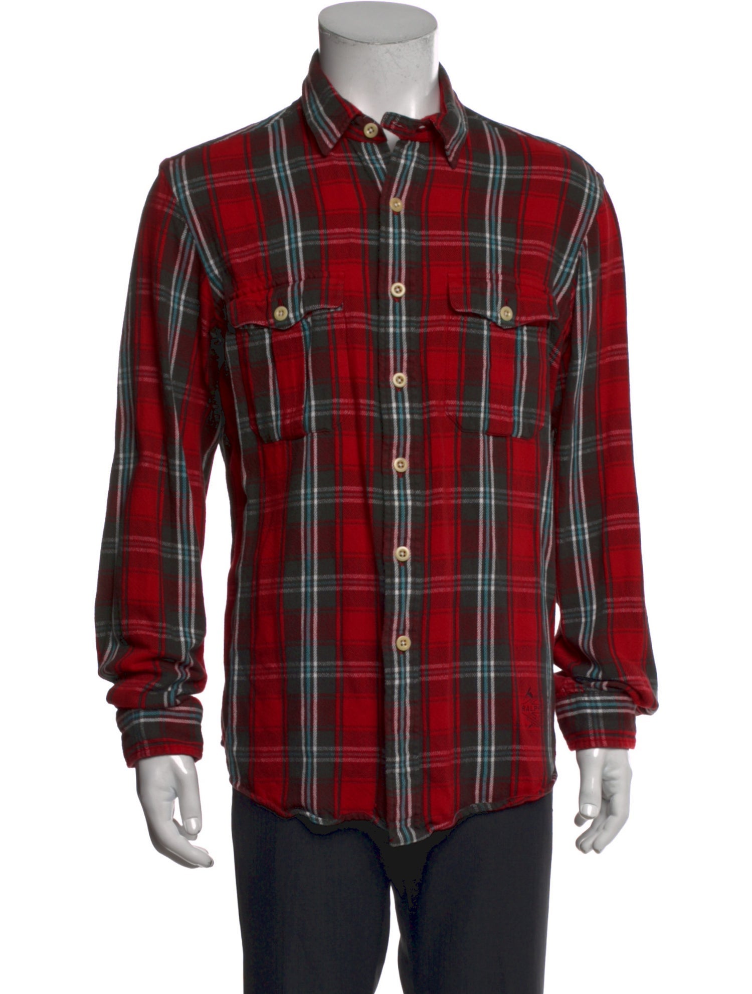 Polo Ralph Lauren Plaid Print Long Sleeve Western Shirt