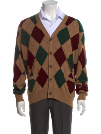 Polo Ralph Lauren Cashmere Plaid Print Cardigan