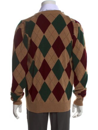 Polo Ralph Lauren Cashmere Plaid Print Cardigan