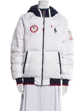 Polo Ralph Lauren Colorblock Pattern Down Jacket