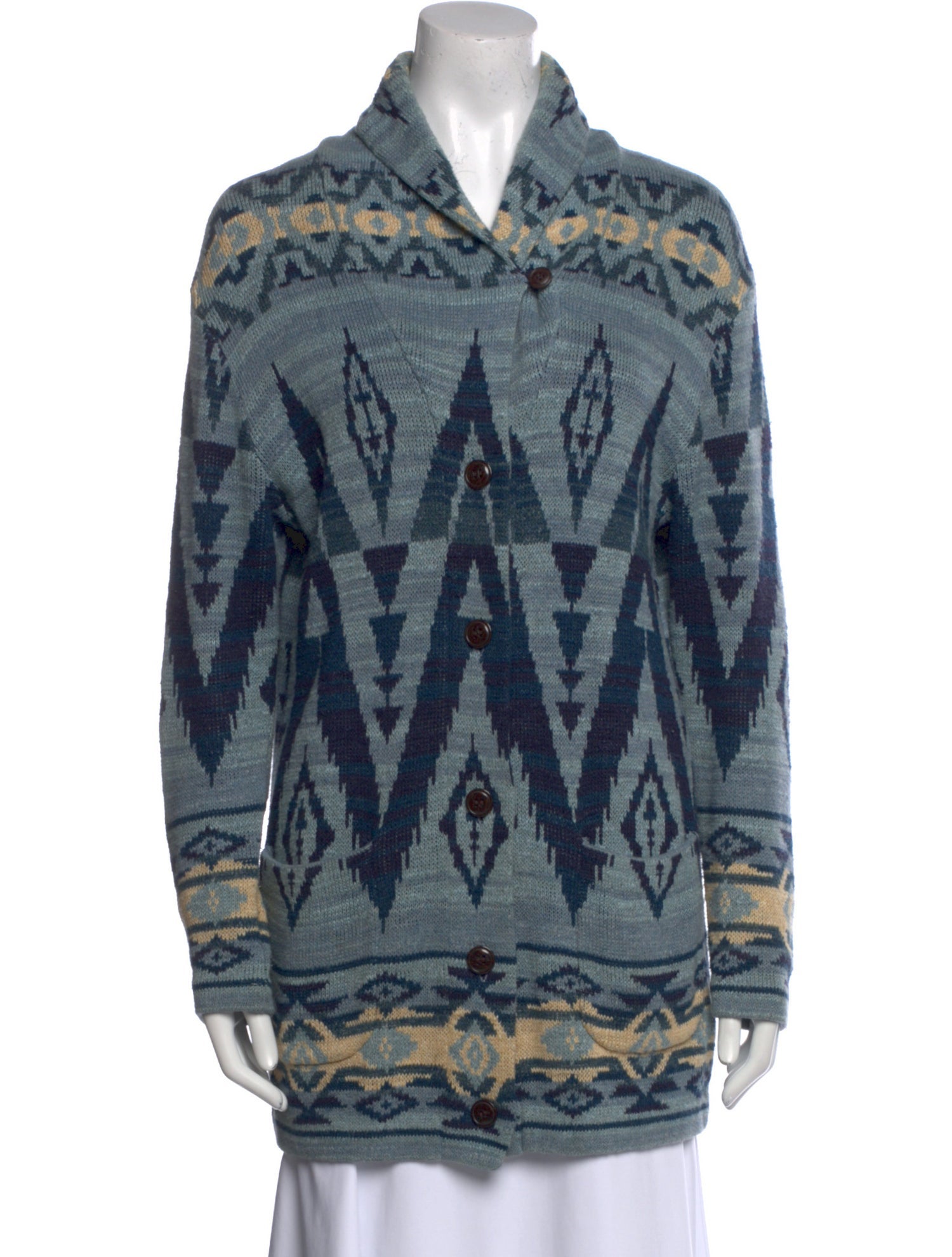 Polo Ralph Lauren Printed V-Neck Sweater