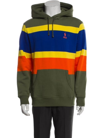 Polo Ralph Lauren Colorblock Pattern Crew Neck Hoodie