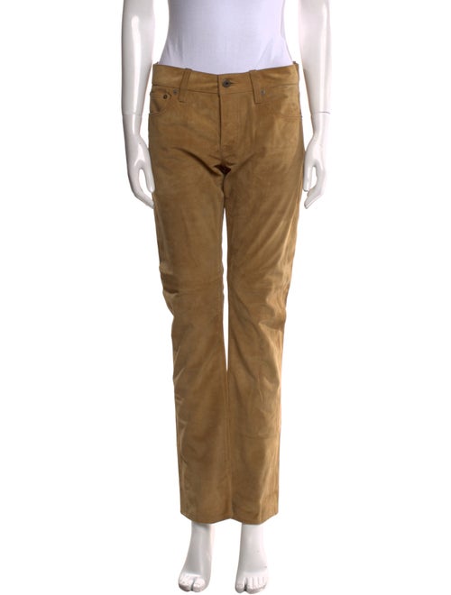 Ralph Lauren Suede Straight Leg Pants