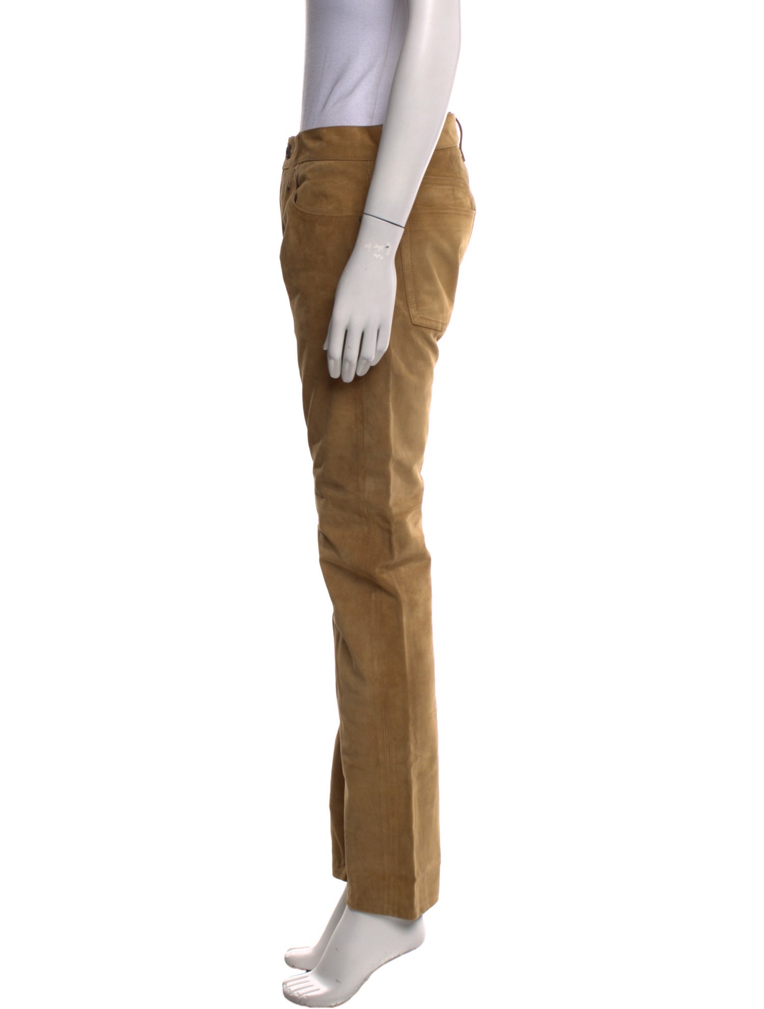 Ralph Lauren Suede Straight Leg Pants