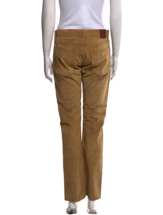 Ralph Lauren Suede Straight Leg Pants