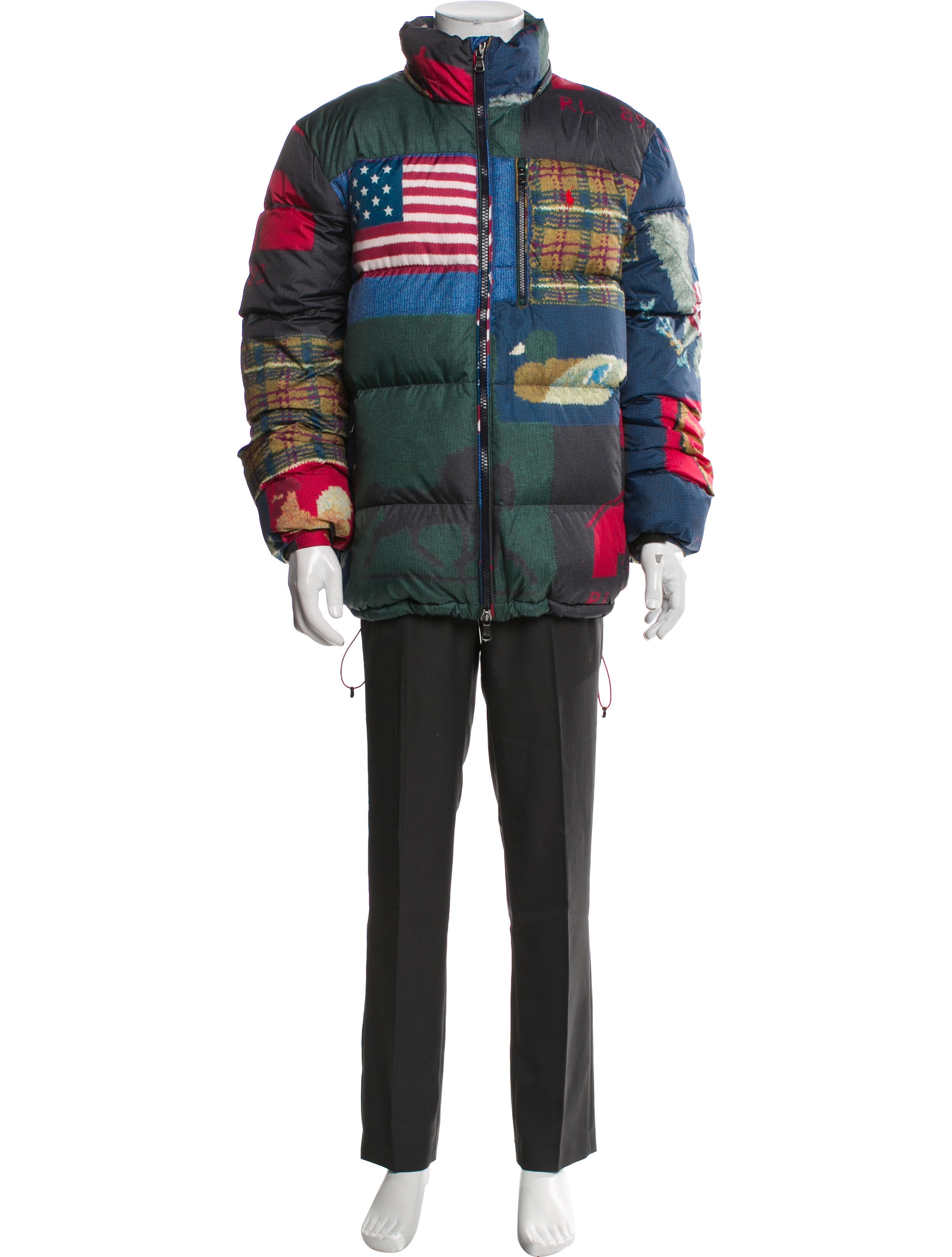 Polo Ralph Lauren Printed Puffer Coat w/ Tags