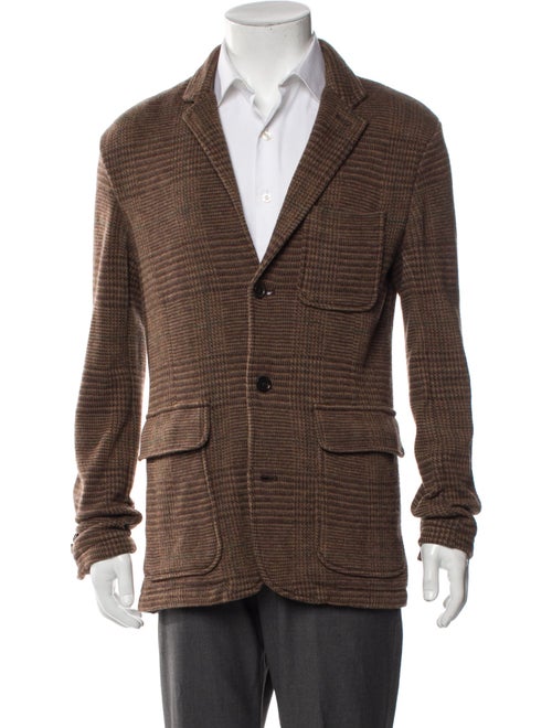 Polo Ralph Lauren Wool Houndstooth Print Jacket