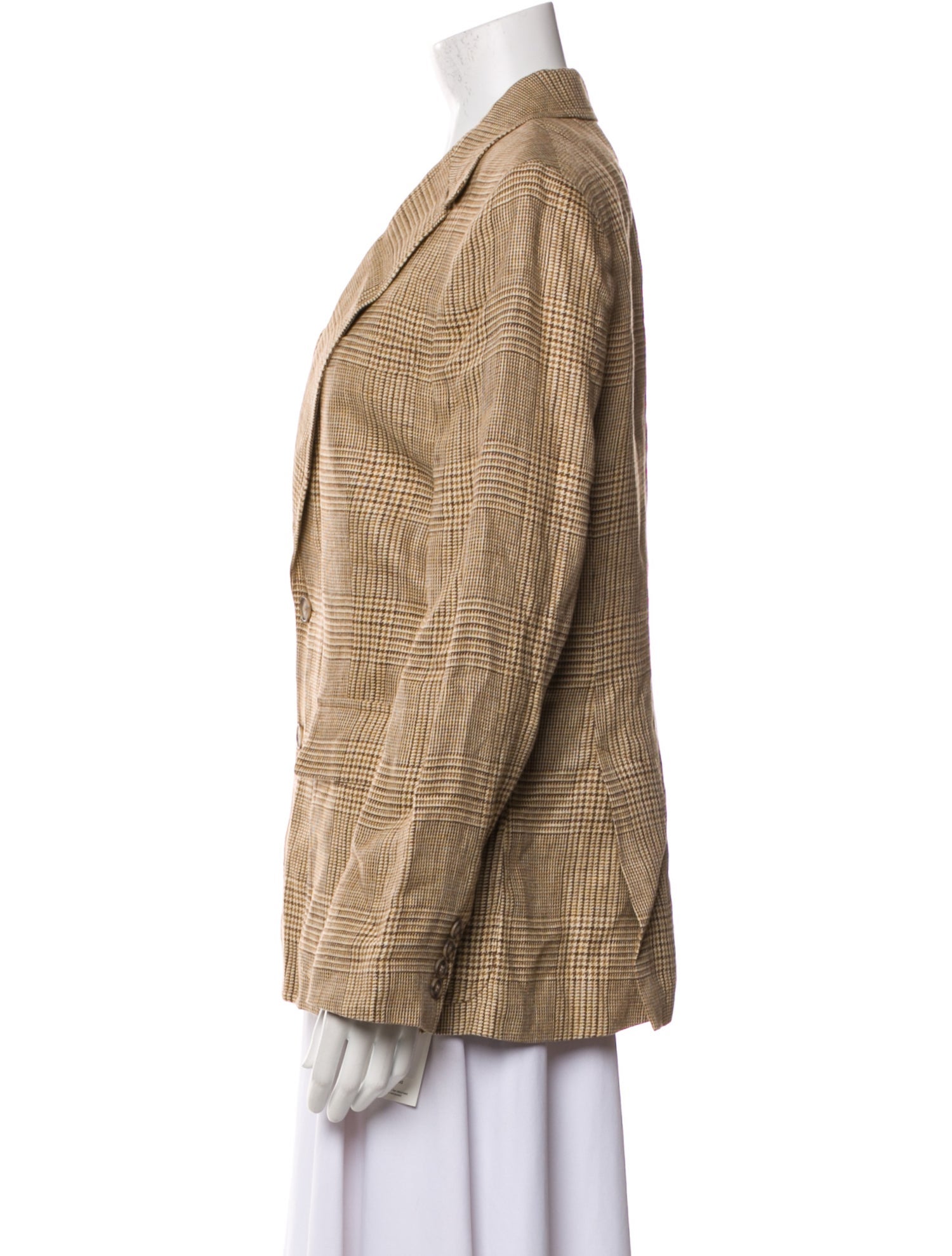 Polo Ralph Lauren Linen Houndstooth Print Blazer w/ Tags