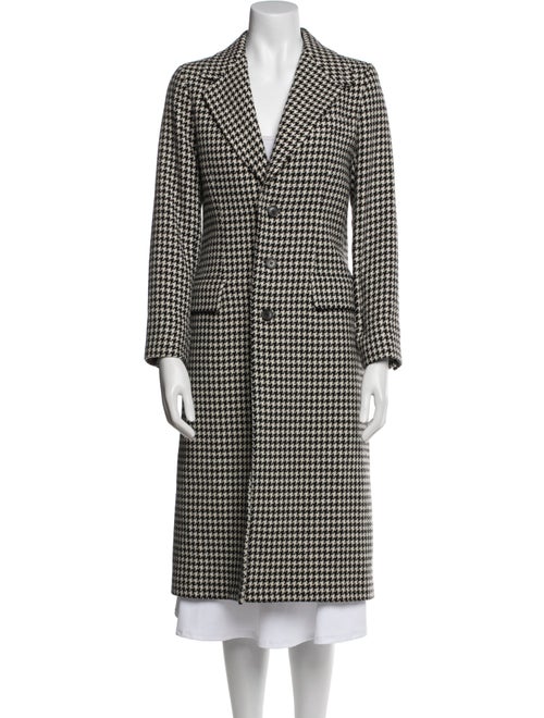 Polo Ralph Lauren Wool Houndstooth Print Peacoat