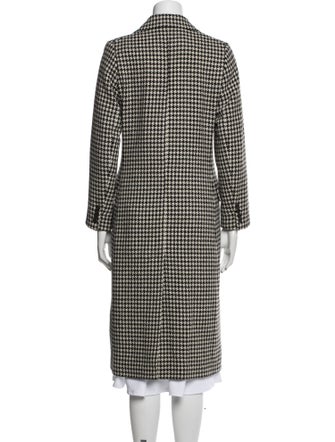 Polo Ralph Lauren Wool Houndstooth Print Peacoat