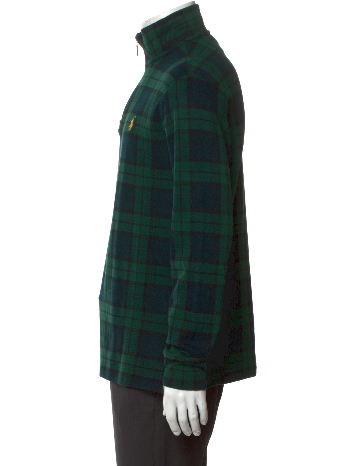 Polo Ralph Lauren Plaid Print Turtleneck Polo Sweater