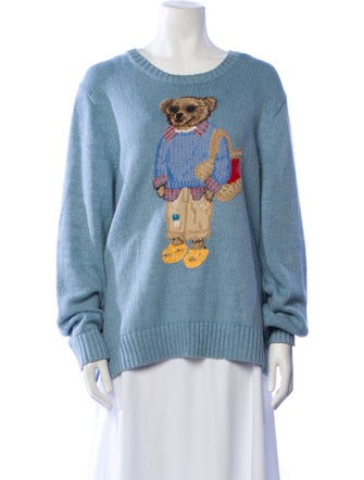 Polo Ralph Lauren Graphic Print Scoop Neck Sweater