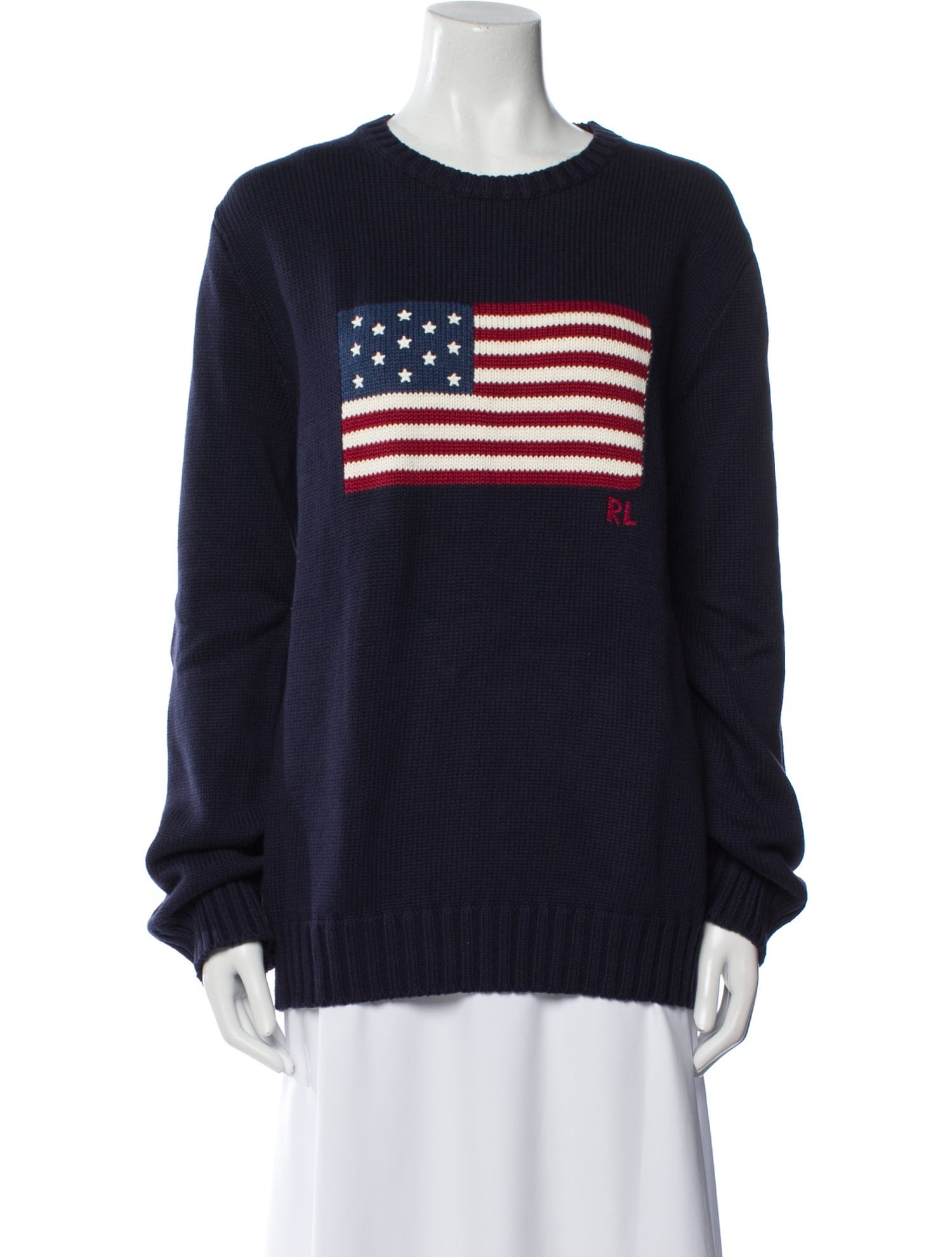 Polo Ralph Lauren Graphic Print Crew Neck Sweater w/ Tags