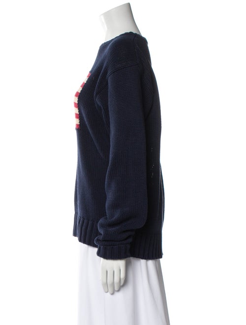 Polo Ralph Lauren Graphic Print Bateau Neckline Sweater