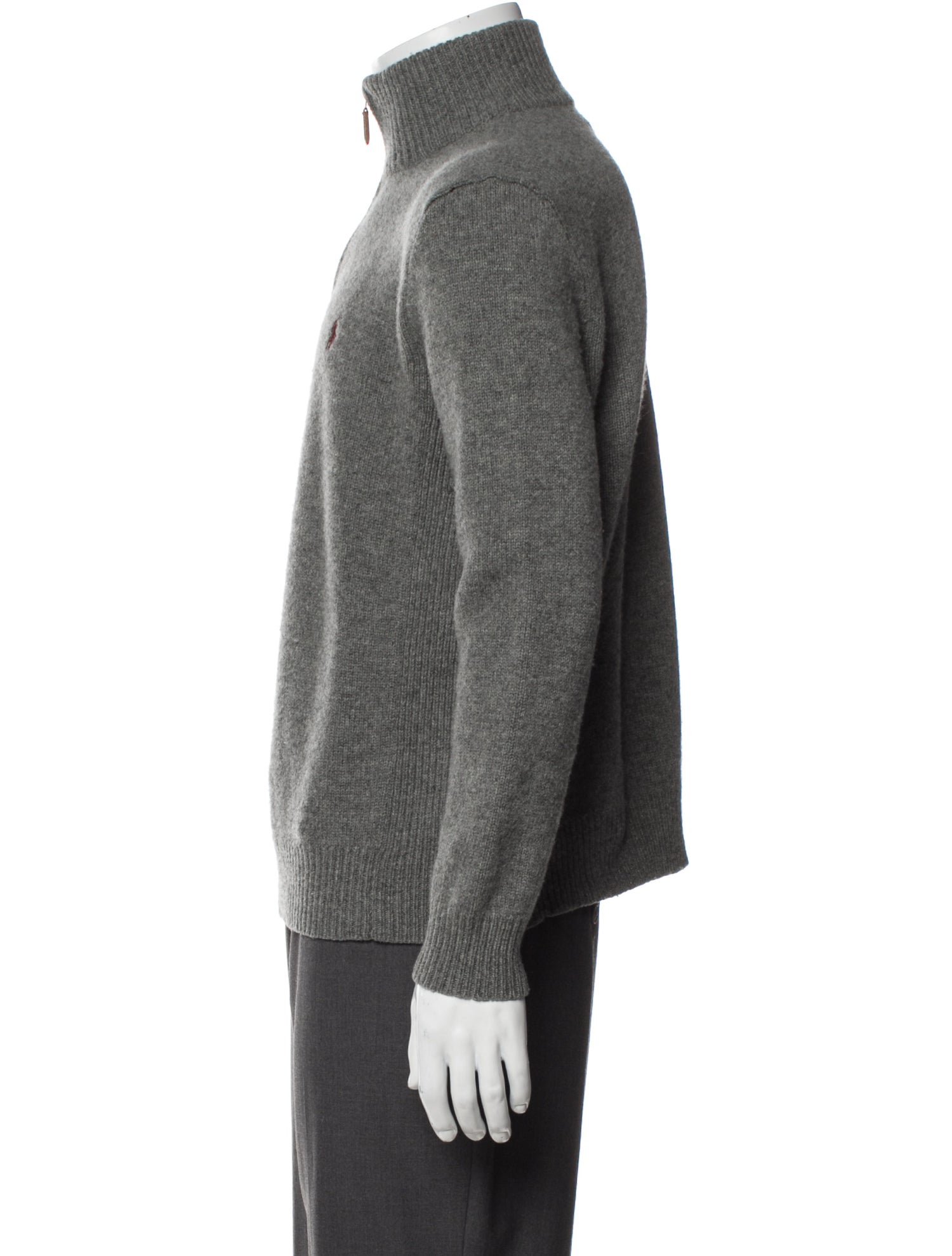 Polo Ralph Lauren Lambswool Mock Neck Polo Sweater